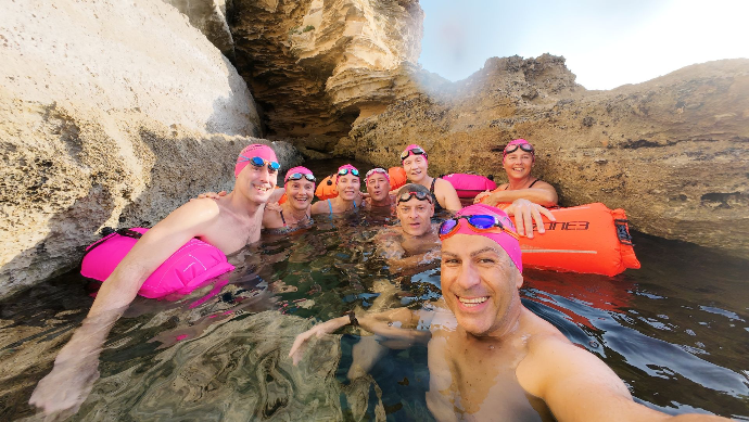 Actividad acuática privada grupos natación aguas abiertas SwimNoLimits 360