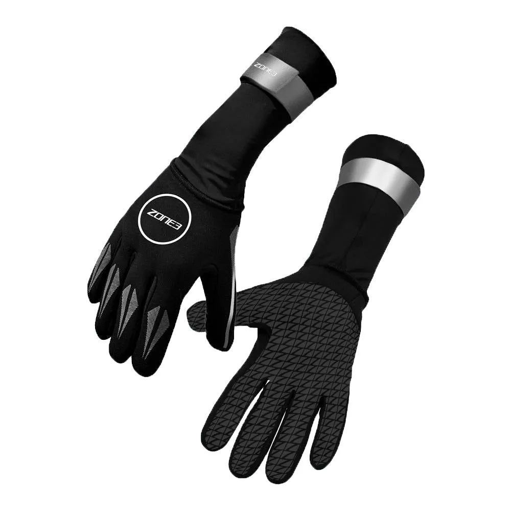 [NA18UNSG108/XS] Neoprene Swim Gloves (XS, Black/Red)