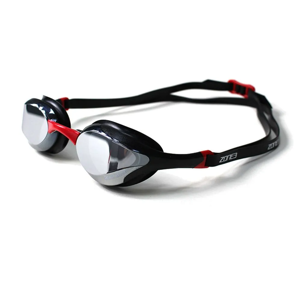 [SA18GOGVO108/OS] Volare Swim Goggles (Black/Red - Lens : Silver Polarized Mirror Revo)
