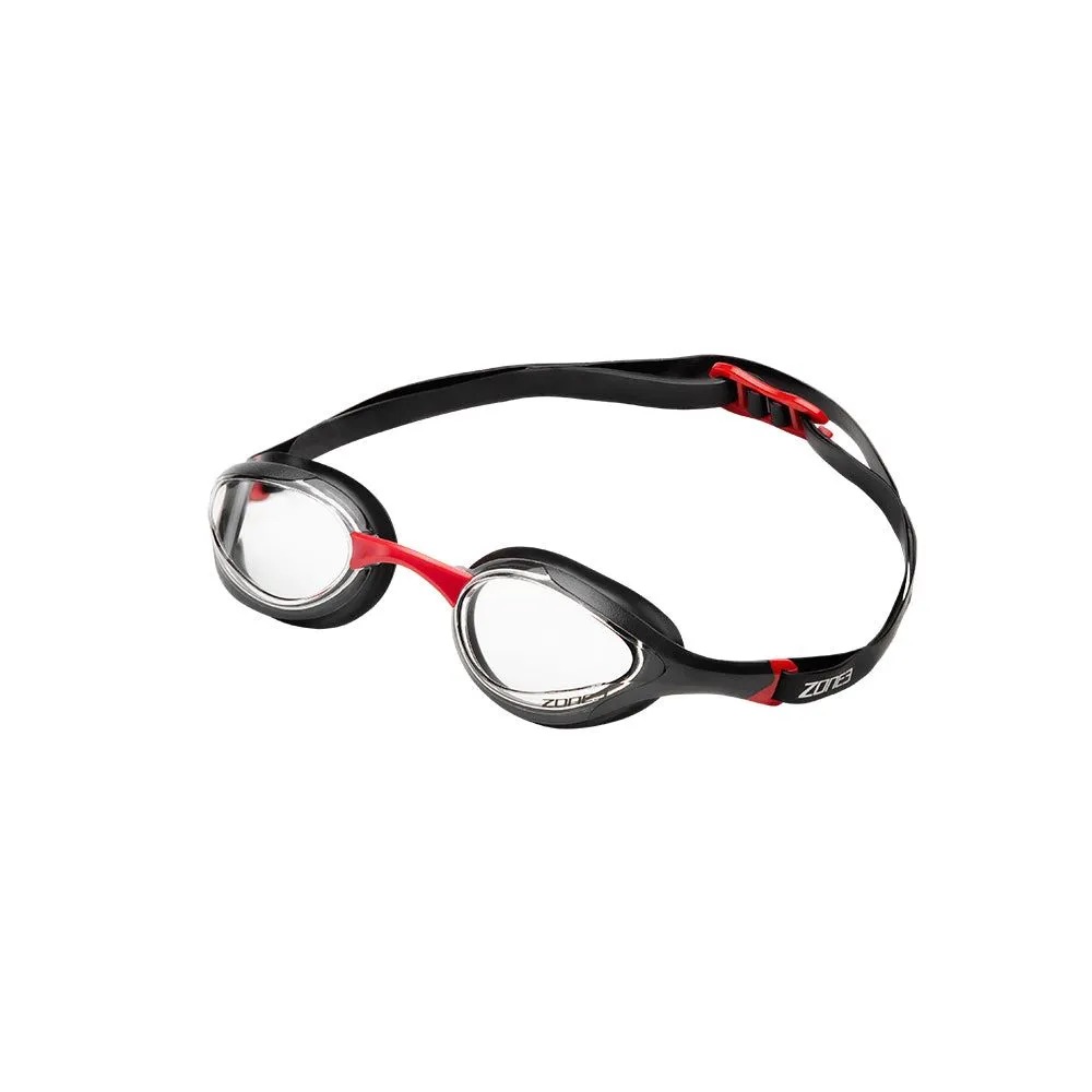 [SA19GOGVO101/OS] Volare Swim Goggles (Black/Red  - Lens : Clear)