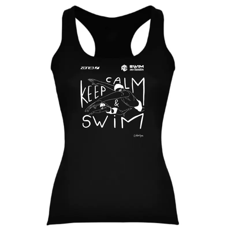 [SNL25/SHR/WKEEP/S] Camiseta "Keep Calm Swim"[Mujer] (S)