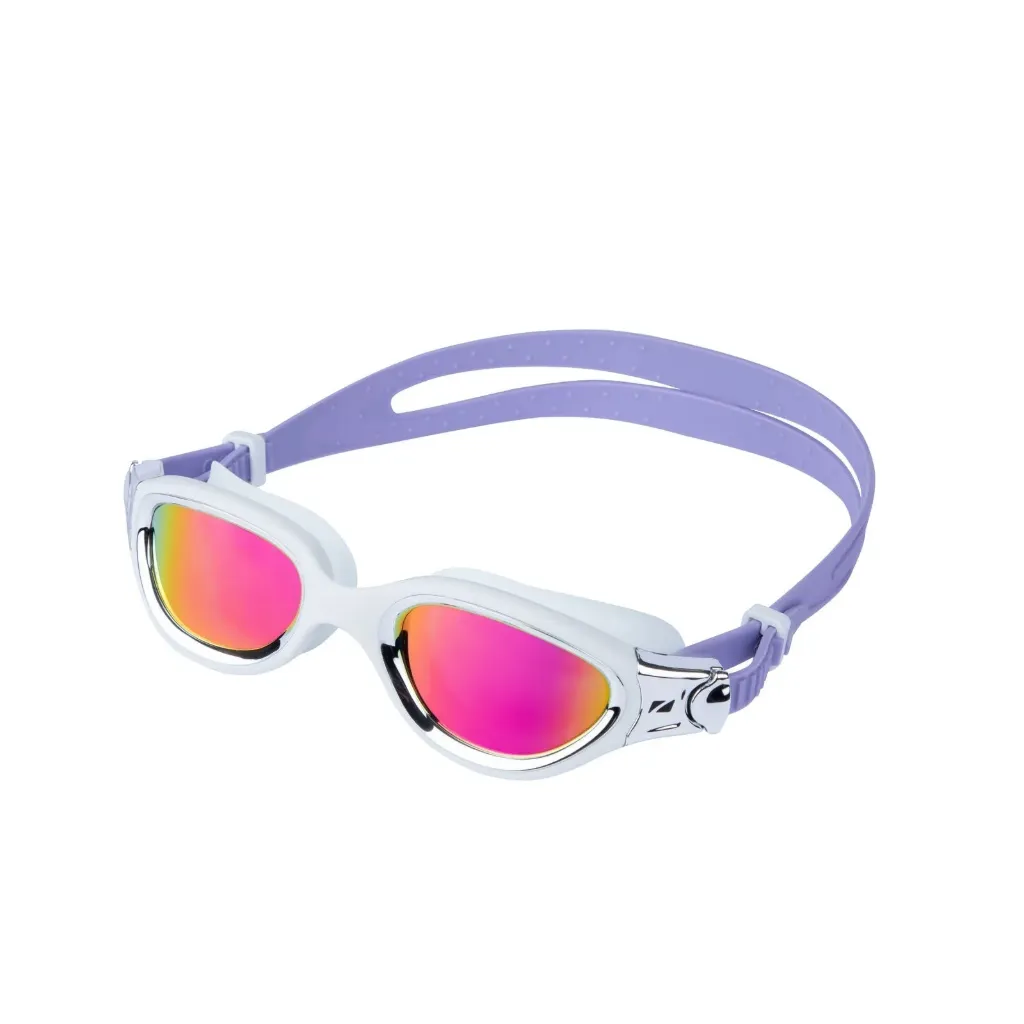 [SA25GOGVE102/OS] Venator-X Polarised Swim Goggles (White/Silver/Lilac)